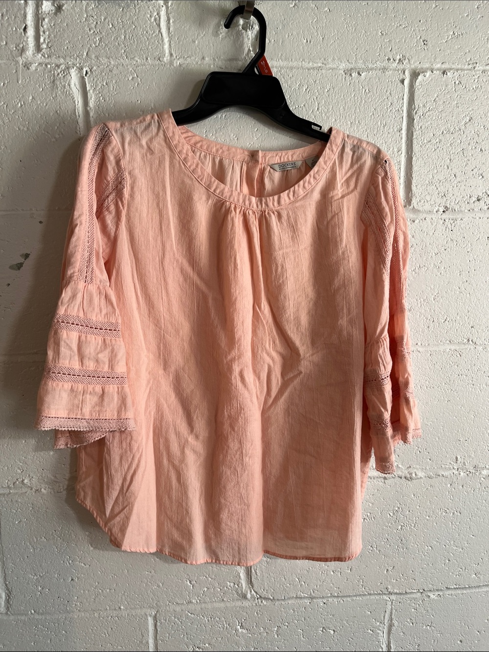 Dockers 100% Cotton Peasant Top - Medium